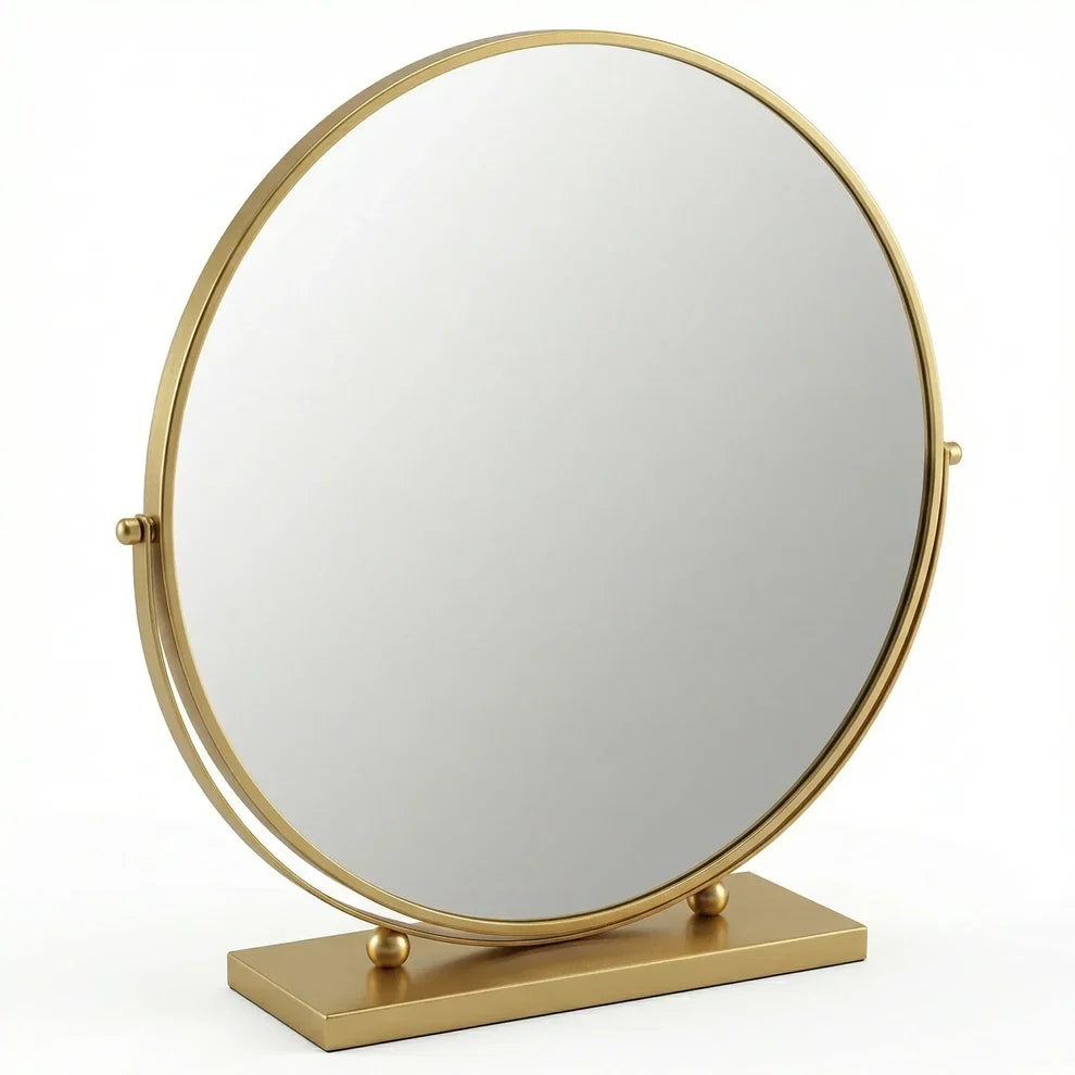 Pratelle Aurelia Round Gold Vanity Mirror