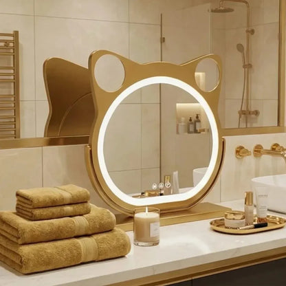 Pratelle Félinea Cat-Shaped LED Vanity Mirror