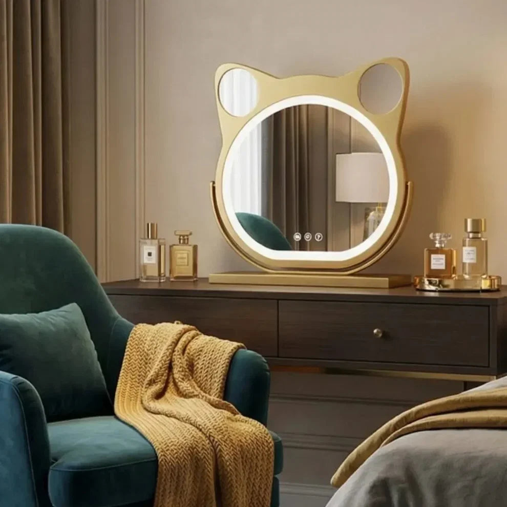 Pratelle Félinea Cat-Shaped LED Vanity Mirror