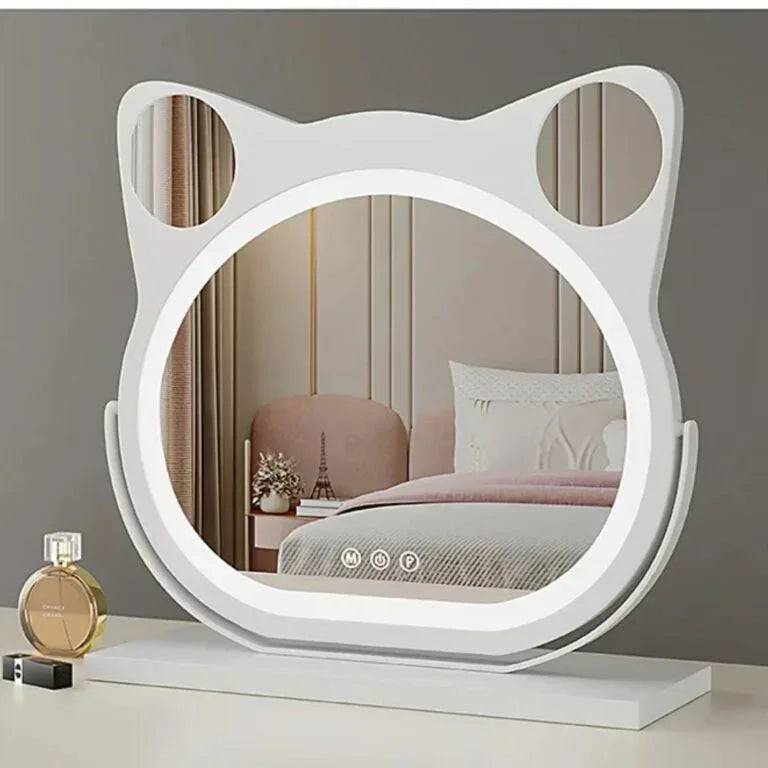 Pratelle Félinea Cat-Shaped LED Vanity Mirror