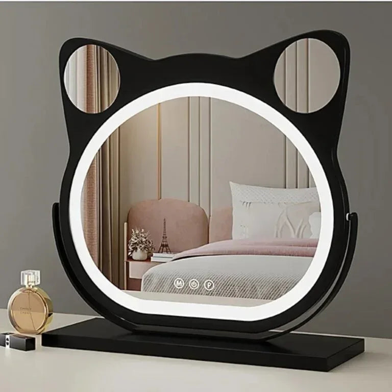 Pratelle Félinea Cat-Shaped LED Vanity Mirror