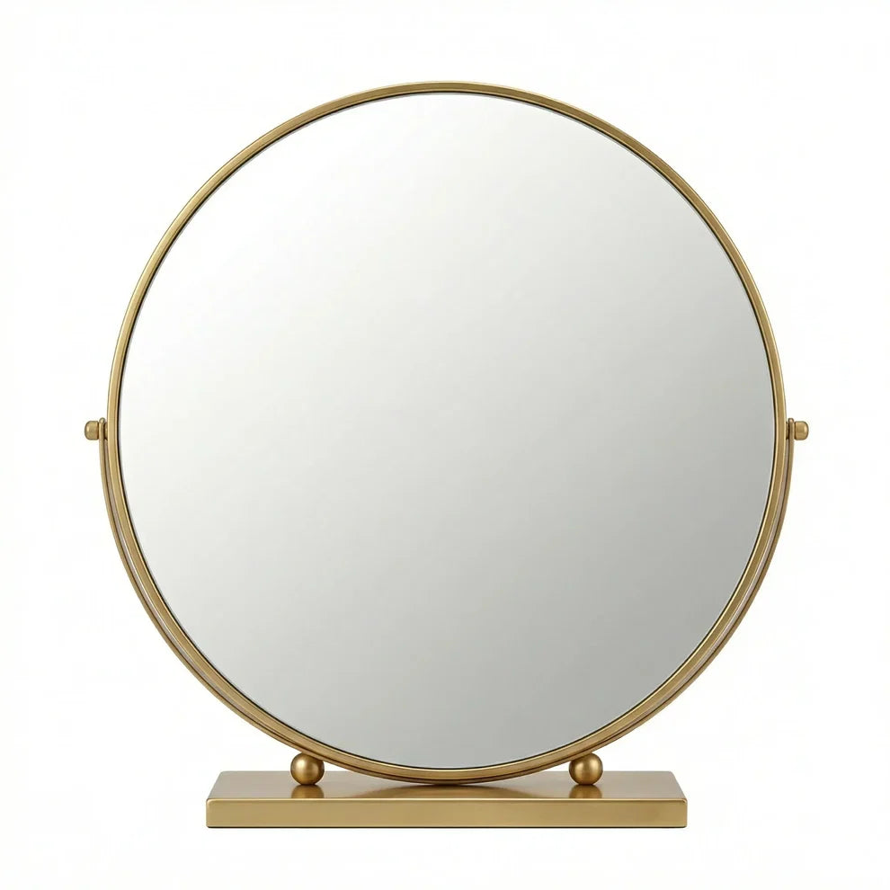 Pratelle Aurelia Round Gold Vanity Mirror