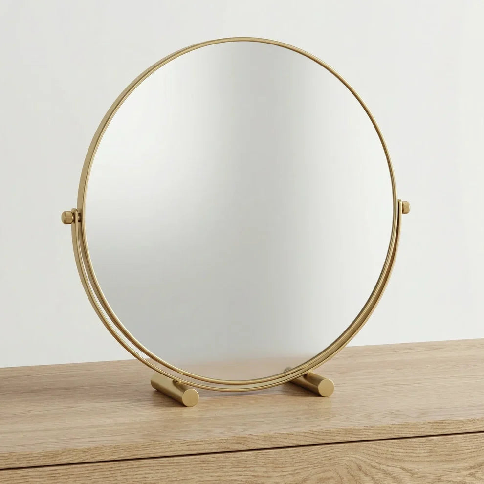 Pratelle Auremont Round Tabletop Vanity Mirror
