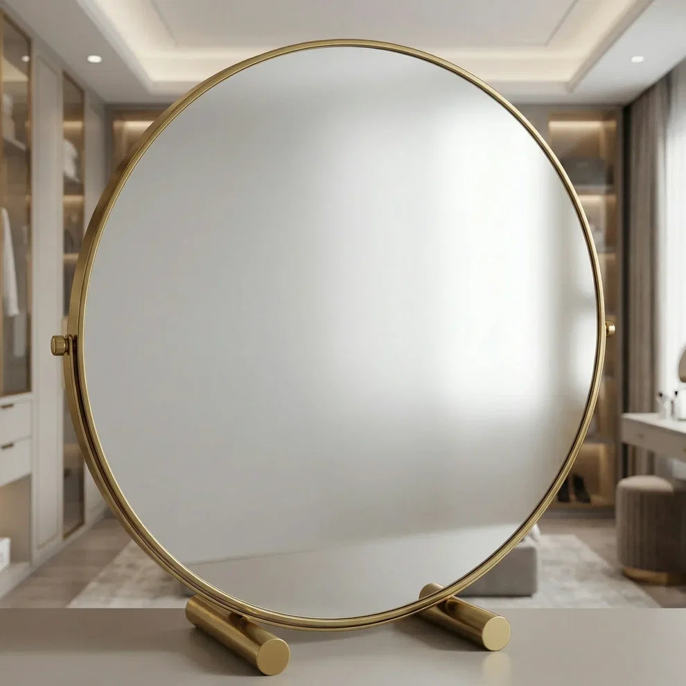 Pratelle Auremont Round Tabletop Vanity Mirror