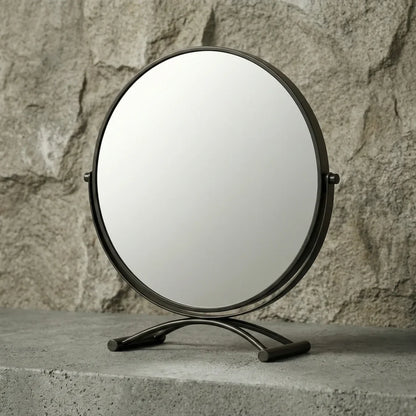 Elara Round Black Mirror