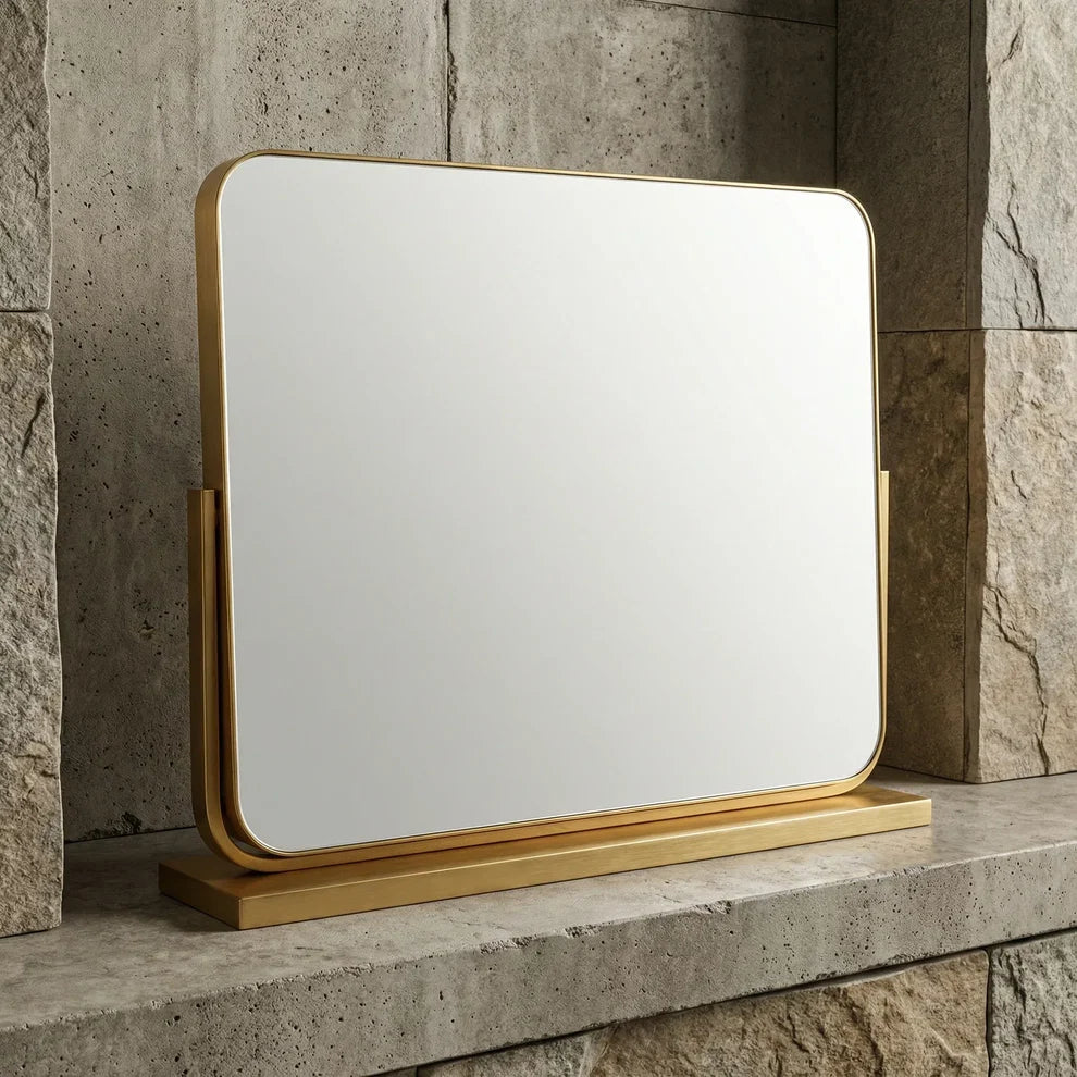 Pratelle Aurevia Rectangular Tabletop Vanity Mirror