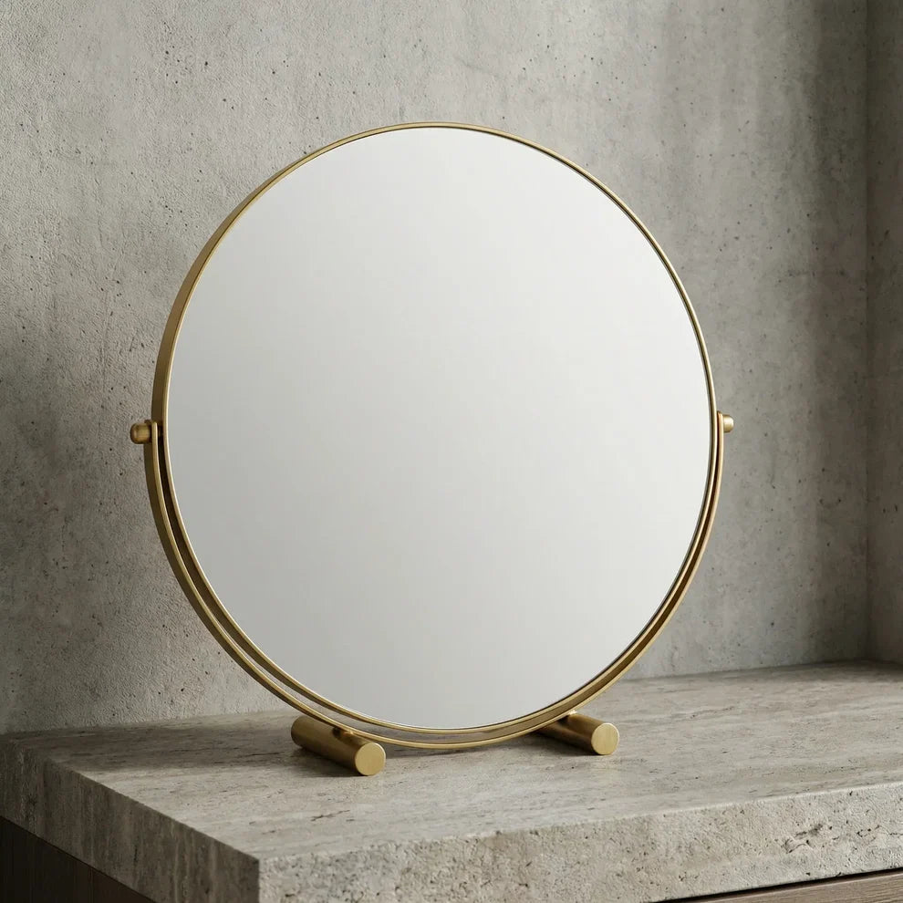 Pratelle Auremont Round Tabletop Vanity Mirror