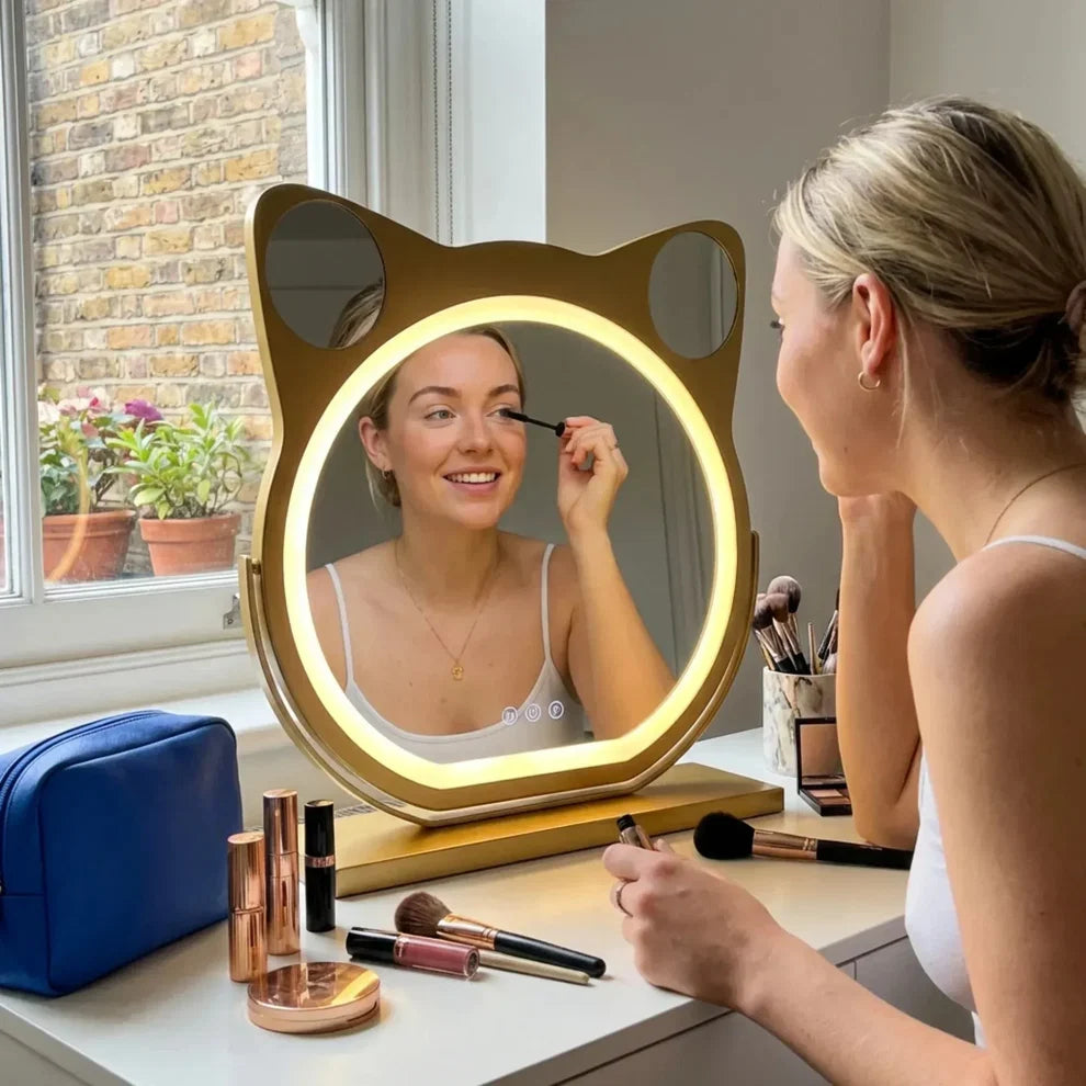 Pratelle Félinea Cat-Shaped LED Vanity Mirror