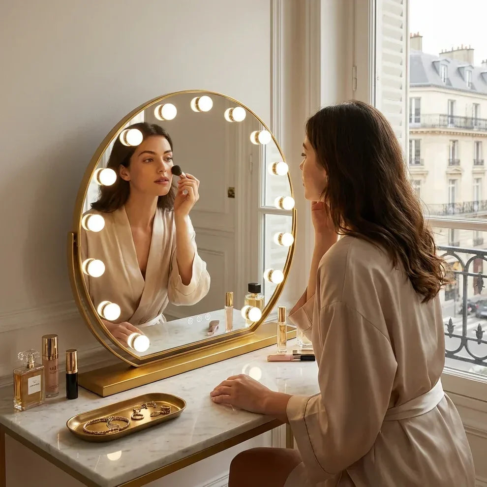Pratelle LumiBelle Round LED Vanity Mirror