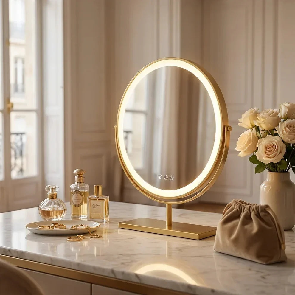 Pratelle Aureline Round LED Vanity Mirror