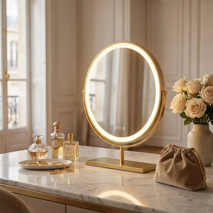 Pratelle Aureline Round LED Vanity Mirror